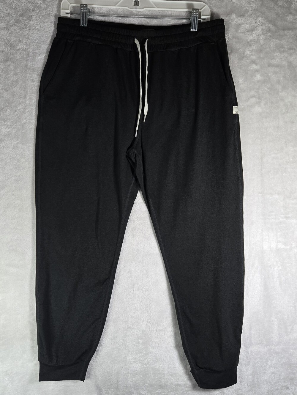 Vuori Performance Jogger Heather Black Womens Size L Large VW303 Dream Knit 26”